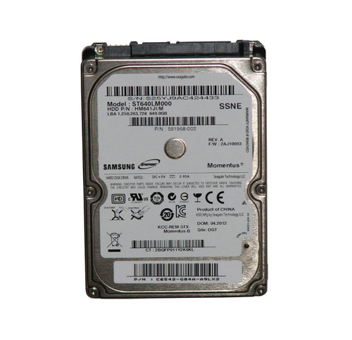 ST640LM000 - Seagate Momentus 640GB 5400RPM SATA 3Gb/s 8MB Cache 2.5-Inch Hard Drive