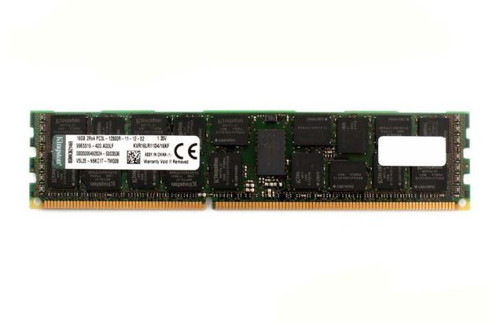 KVR16LR11D4/16 - Kingston Technology 16GB DDR3-1600MHz PC3-12800 ECC Registered CL11 240-Pin DIMM 1.35V Low Voltage Dual Rank Memory Module