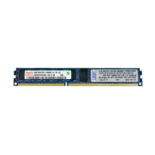 44T1586 - IBM 4GB DDR3-1333MHz PC3-10600 ECC Registered CL9 240-Pin DIMM 1.35V Low Voltage Dual Rank Very Low Profile VLP Memory Module