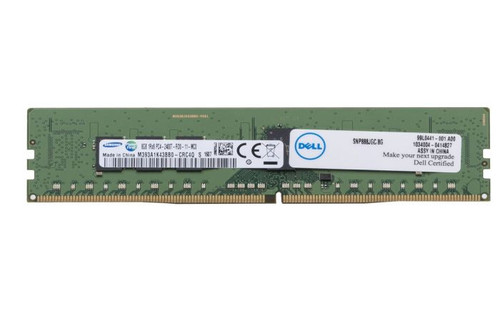 0888JG - Dell 8GB DDR4-2400MHz PC4-19200 ECC Registered CL17 288-Pin RDIMM 1.2V Single Rank Memory Module