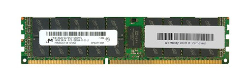 MT36JSF2G72PZ-1G6D1 - Micron Technology 16GB DDR3-1600MHz PC3-12800 ECC Registered CL11 240-Pin DIMM 1.35V Low Voltage Dual Rank Memory Module