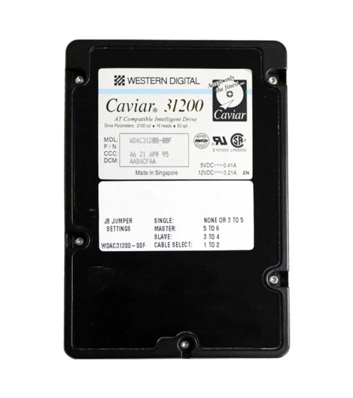 AC31200 - Western Digital 1.2GB 4500RPM EIDE 3.5" HDD