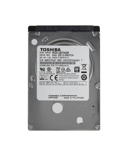 MQ01ABF050M - TOSHIBA 500GB 5400RPM SATA 2.5" HDD