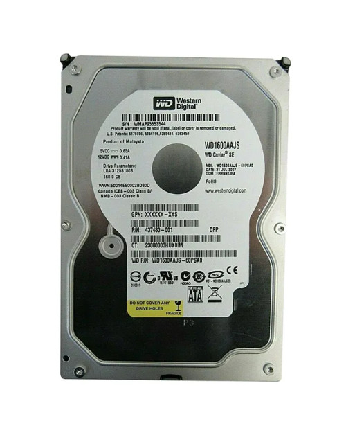 WD1600AAJS-60PSA0 - Western Digital 160GB 7200RPM SATA 3Gb/s 3.5" HDD