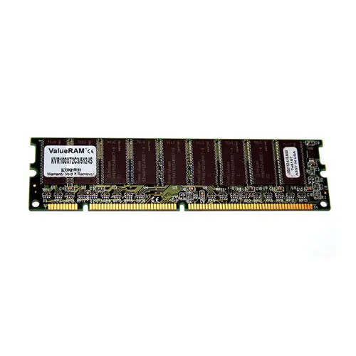 Kingston 512MB SDRAM ECC 100MHz PC100 Memory Module - KVR100X72C3/512 - 168-Pin DIMM for Intel Servers