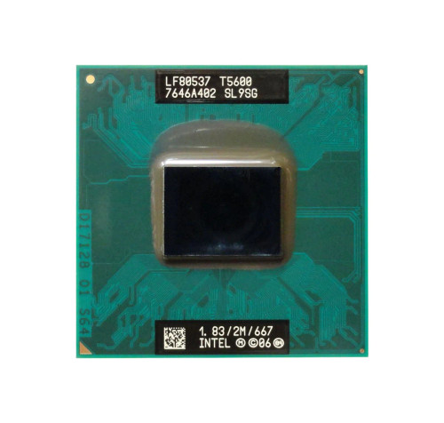 Intel Core 2 Duo T5600 1.83GHz processor for notebooks, compatible with Socket PPGA478, 667MHz FSB, 2MB L2 Cache