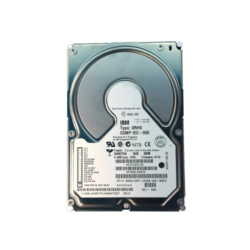 08L8485 - IBM 36.4GB 7200RPM Ultra2 SCSI 80-Pin 3.5" HDD