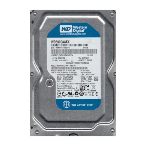 WD WD5000AAKX-083CA1 Caviar Blue 500GB 7200RPM SATA 6Gb/s HDD