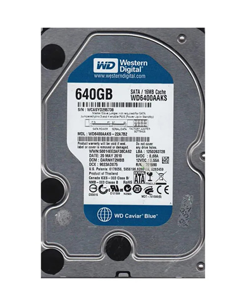 WD6400AAKS-22A7B2 - Western Digital Caviar Blue 640GB 7200RPM Hard Drive