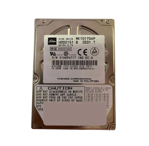 HDD2151B - TOSHIBA 10GB 4200RPM 2.5" IDE HDD