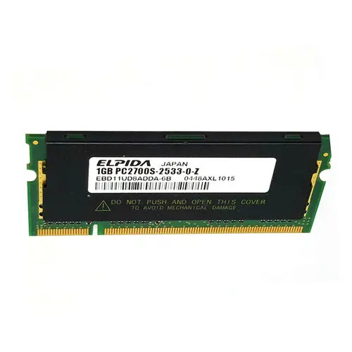 Elpida 1GB DDR-333MHz PC2700 SoDimm Memory Module for laptops Elpida 1GB DDR-333MHz PC2700 SoDimm Memory Module for laptops