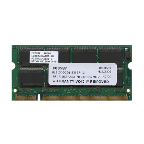 EBD52UC8AARA-7B - Elpida 512MB DDR-266MHz CL2.5 200-Pin SoDIMM