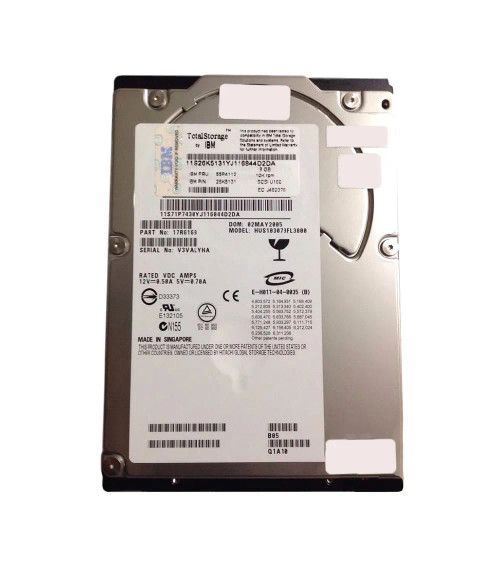 55P4112 - IBM 9.1GB 10000RPM Ultra320 SCSI 80-Pin 3.5" HDD
