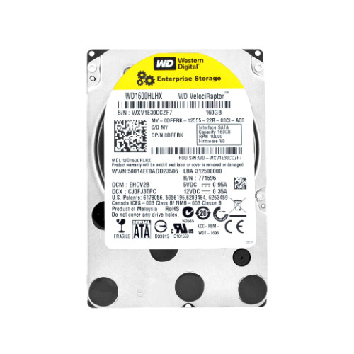 DFFRK-1 - Dell 160GB 10000RPM SATA 6Gb/s 32MB Cache 3.5-Inch Hard Drive