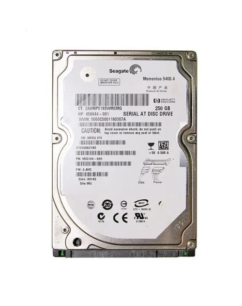 459944-001 - HP 250GB 5400RPM SATA 3Gb/s 2.5" HDD