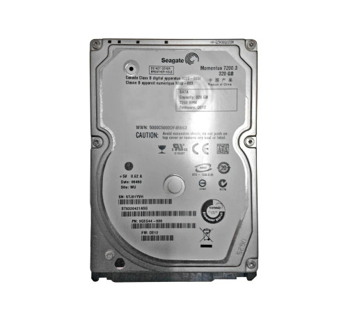 ST9320421ASG - Seagate 320GB 7200RPM SATA 3Gb/s 2.5" HDD