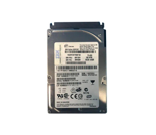 90P1301 - IBM 73.4GB 10K RPM Ultra320 SCSI 2.5" Hot-Swap HDD