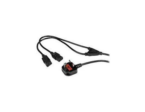 PXT101YUK - StarTech 6ft 2m UK Computer Power Cable Splitter