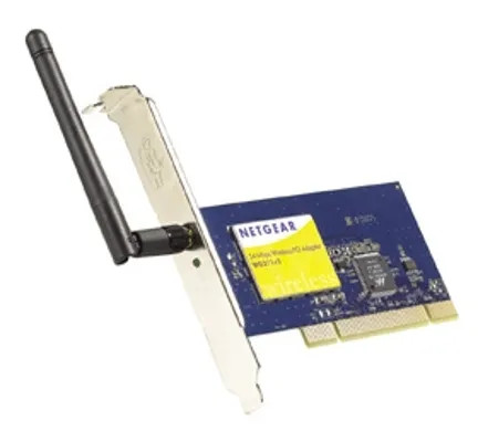 WG311-300PES - NetGear 54Mbps 802.11g/b 2.4GHz PCI Wireless Network Adapter
