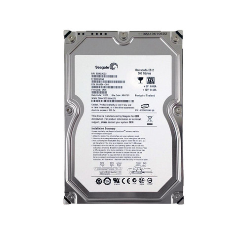 9CA154-304 - Seagate BarraCuda ES.2 Series 500GB 7200RPM SATA 3Gb/s 32MB Cache 3.5-Inch Hard Drive