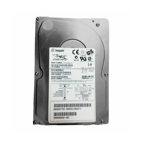 9L8006-026 - Seagate 18.2GB 10000RPM Ultra2 SCSI 80-Pin 3.5" HDD
