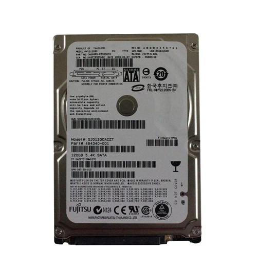 MHY2120BS - Fujitsu 120GB 5400RPM SATA 8MB 2.5" HDD