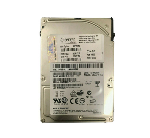 9Y4006-139 - Seagate Savvio 73GB 10000RPM Ultra320 SCSI 8MB Cache 80-Pin 2.5-Inch Hard Drive