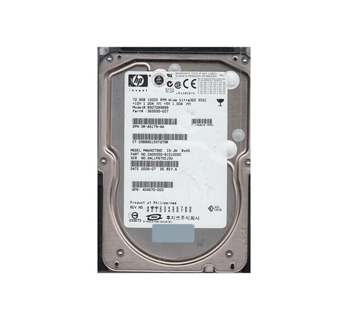 CA06550-B10100DC - Fujitsu 72.8GB 10000RPM Ultra320 SCSI 80-Pin 8MB Cache 3.5-Inch Hard Drive