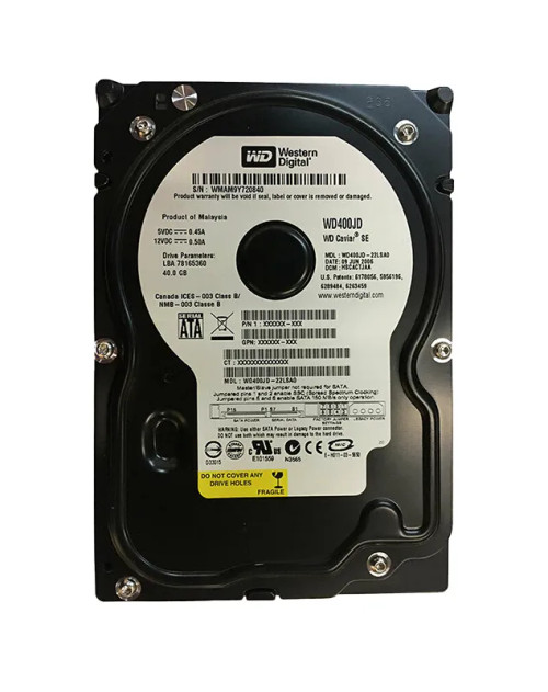 WD400JD-22LSA0 - Western Digital 40GB 7200RPM SATA 3.5" 8MB HDD