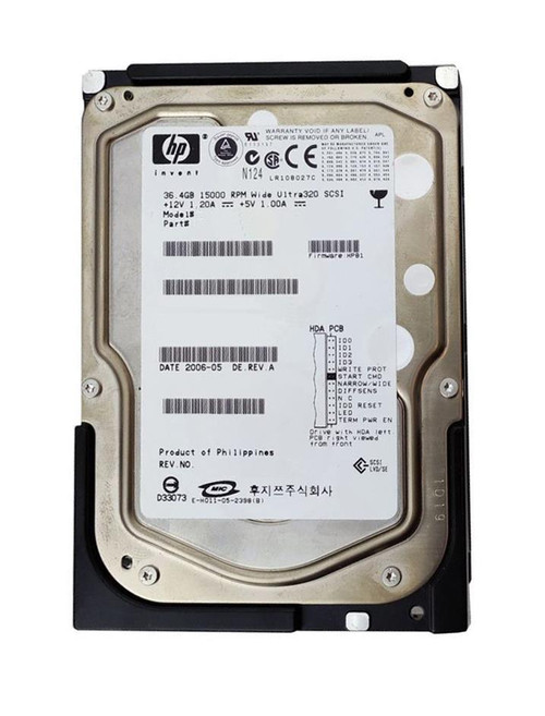 BF0368A4AC - HP 36.4GB 15000RPM Ultra320 SCSI 3.5" HDD