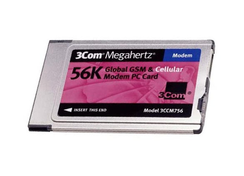 3CCM756 - 3Com Megahertz 56kb/s Global GSM and Cellular PC Card Modem