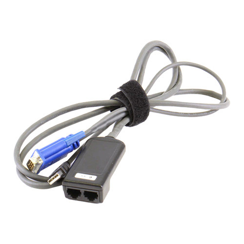 520-296-507 - IBM 1.5M 2-Port RJ-45 USB VGA KVM Cable