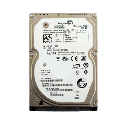 ST9160411ASG - Seagate 160GB 7200RPM SATA 2.5-inch Laptop Hard Drive for Latitude E5400