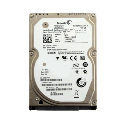 ST9160411ASG - Seagate 160GB 7200RPM SATA 2.5" HDD
