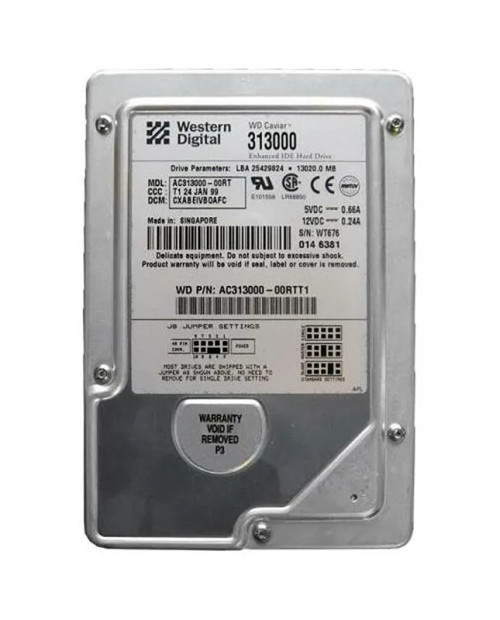 WD-313000 - Western Digital 13GB 5400RPM IDE 3.5" HDD