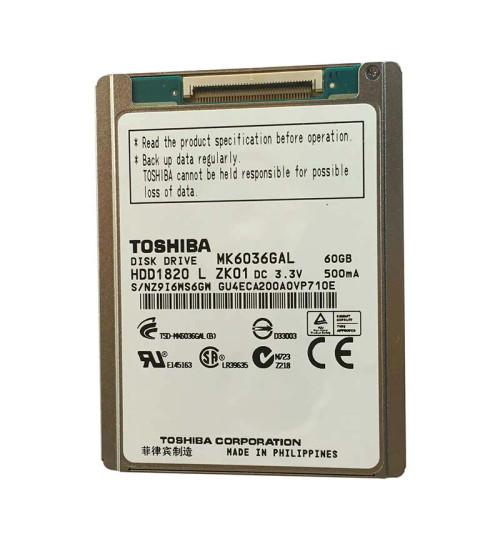 MK6036GAL - TOSHIBA 60GB 4200RPM IDE 1.8" HDD