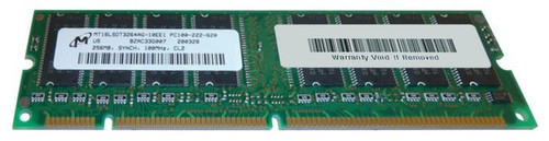 MT16LSDT3264AG-10EE1 - Micron 256MB 100MHz PC100 Non-ECC Unbuffered CL2 168-Pin UDIMM 3.3V Rank Memory Module