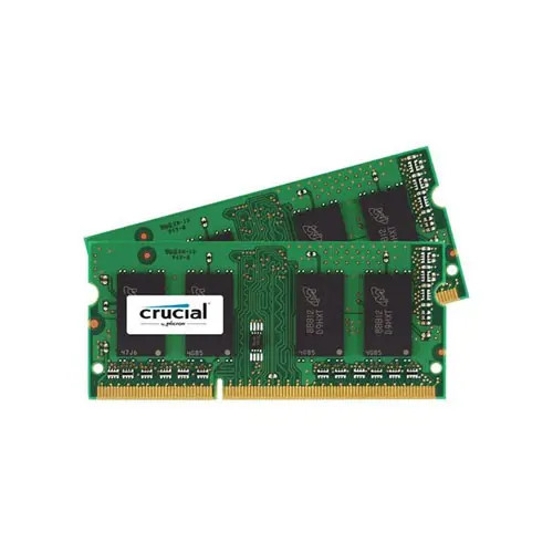 Crucial 2GB DDR3-1333MHz Memory Kit for Laptop SoDimm Single Rank Non-ECC Unbuffered 204-Pin - CT2KIT12864BC1339