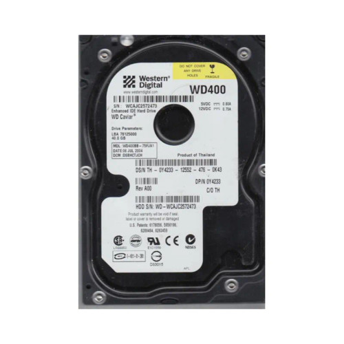 Y4233 - Dell 40GB 7200RPM ATA 3.5" HDD
