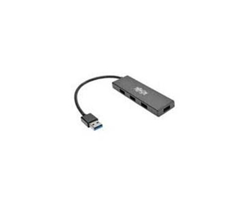 U360-004-SLIM - Tripp Lite interface hub USB 3.2 Gen 1 3.1 Gen 1 Type-A 5000 Mbit/s Black