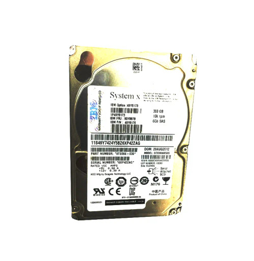49Y6173 - IBM 300GB 10000RPM SAS 6Gb/s 2.5" HDD