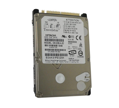 DK23EA-20 - HGST 20GB 4200RPM IDE 2.5" HDD
