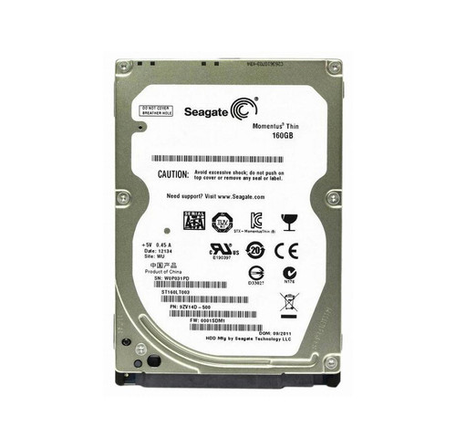 ST160LT003 - Seagate Momentus Thin 160GB 5400RPM SATA 3Gb/s 16MB Cache CE 2.5-Inch Hard Drive