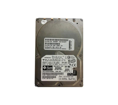 540-6364 - SUN 400GB 7200RPM SATA 3.5" HDD