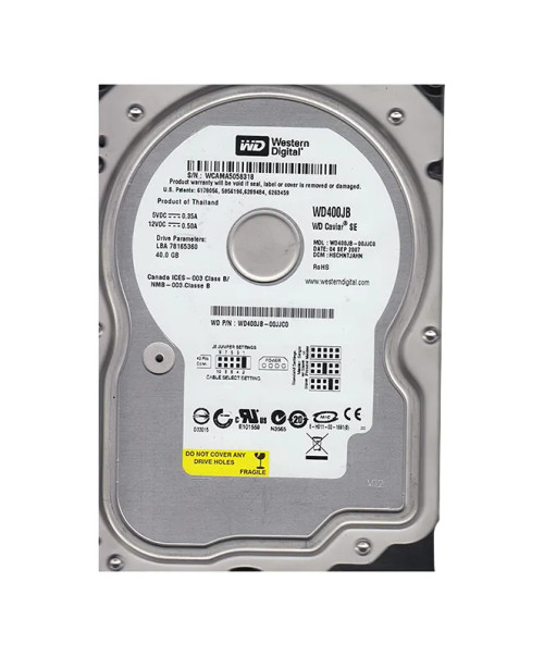 WD400JB - WESTERN DIGITAL 40GB 7200RPM EIDE 3.5" HDD