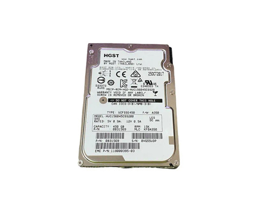 HUC156045CSS200 - HGST 450GB 15000RPM SAS 12Gb/s 2.5" HDD