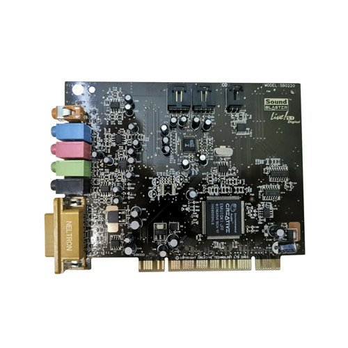 SB0220 - Creative Sound Blaster Live 5.1 Dolby Digital 5.1 Channels 16-bit PCI Sound Card