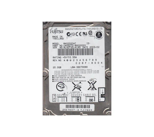 CA06272-B82200DY - Fujitsu 20GB 4200RPM 2.5" IDE HDD