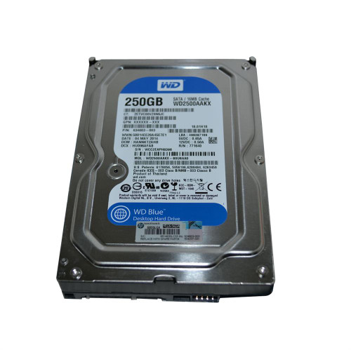 634603-003 - HP 250GB 7200RPM SATA 6Gb/s 3.5" HDD