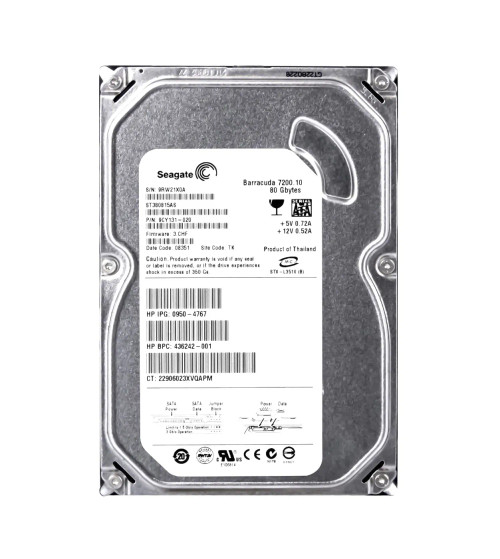 0950-4767 - HP 80GB 7200RPM SATA 3.5" HDD